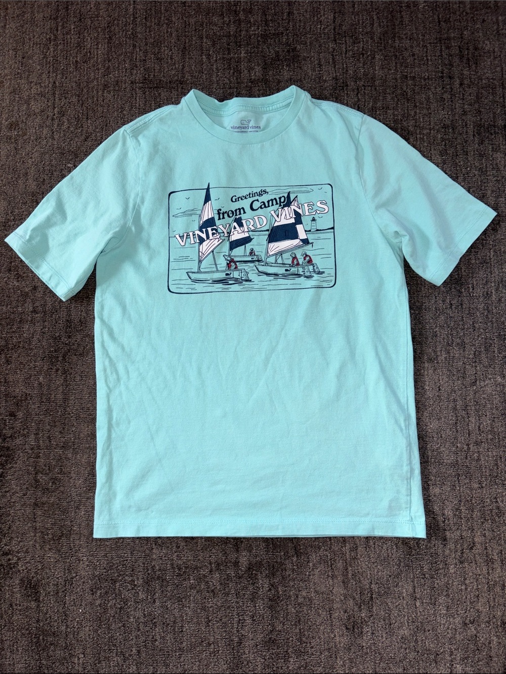 Boys Vineyard Vines Camp Graphic T‑Shirt